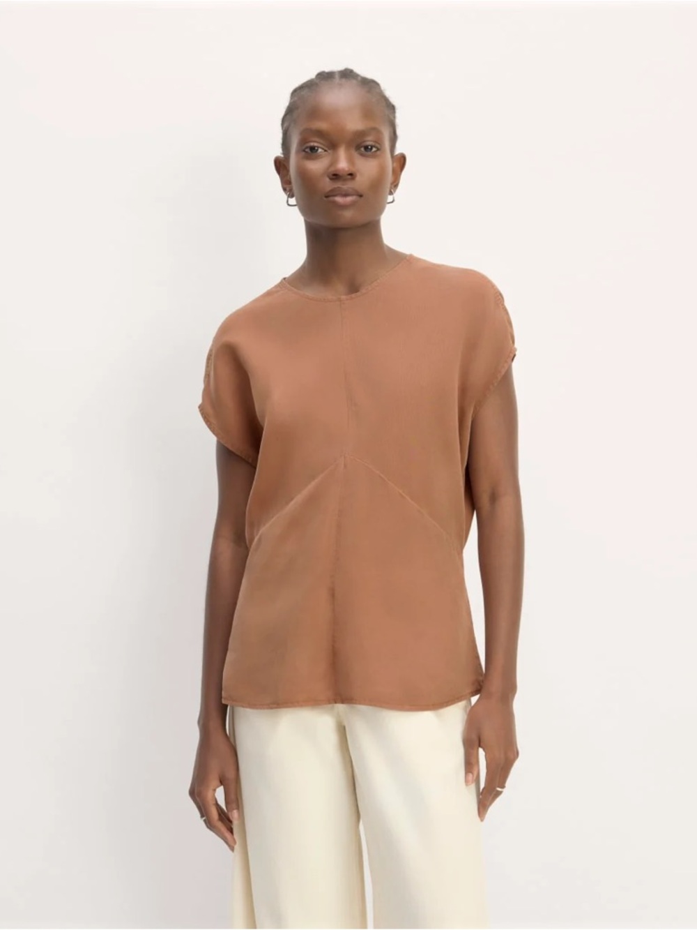 EVERLANE The Drape Top in Butterlite